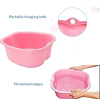 AWEIR Large Plastic Foot Soaking Tub with Built-In Massager, Blue — image 4