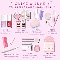 Olive & June Instant Mani Press On Nails (Glue) - 42 Fake Nails, HD Crisp White — image 7