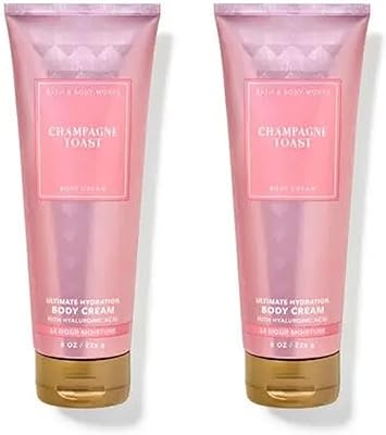 Bath and Body Works Champagne Toast Body Cream 8oz (2 Pack)