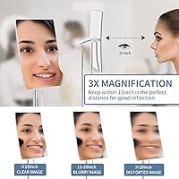 DOWRY 5X Tabletop Magnifying Makeup Mirror — image 3