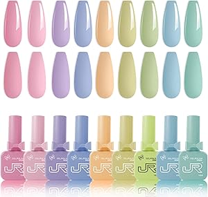JR 9pcs 15ml Summer Color Gel Nail Polish Set Review