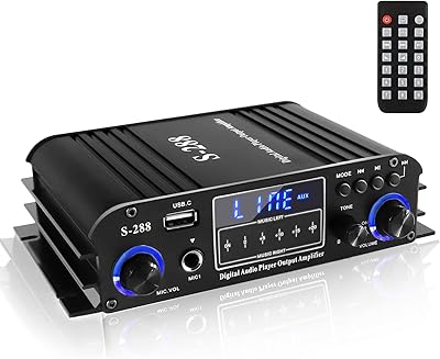 Romicta 4-Channel Bluetooth 5.0 Stereo Amplifier
