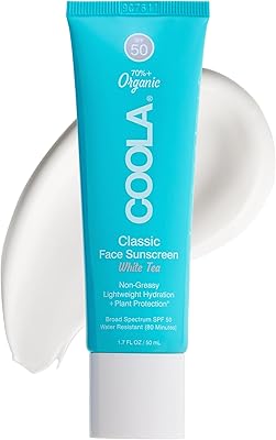 COOLA Organic Face Sunscreen SPF 50 White Tea, 1.7oz