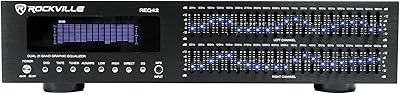 Rockville REQ42-B Dual 21-Band Graphic Equalizer
