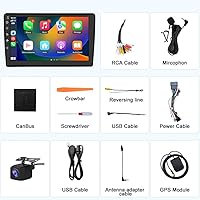 j Junsun Car Radio Stereo for Jeep Wrangler JK, Compass, Grand Cherokee, Dodge Ram with CarPlay & Android Auto — image 7