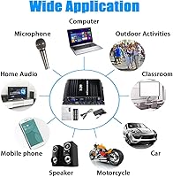 Romicta 4.1 Channel Bluetooth 5.0 Mini Audio Amplifier Receiver with Active Subwoofer Output — image 6