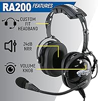 Rugged Air RA200 Aviation Pilot Headset — image 2