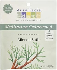 Aura Cacia Aromatherapy Mineral Bath, Meditating Cedarwood, 2.5oz (Pack of 6) Review