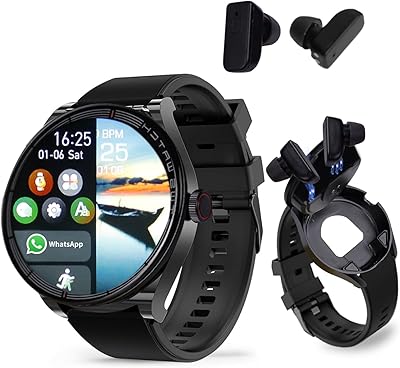 YOUCIDI R6 2-in-1 Smart Watch with Bluetooth Earbuds