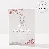 Snow Fox Japanese Cherry Blossom & White Tea Smoothing Sheet Mask 5 Pack — image 2