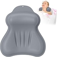 kixcvdm Silicone Bath Pillow, Gray — image 1