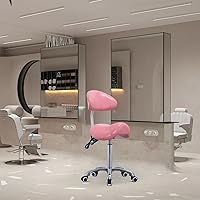 Antlu Saddle Stool Rolling Chair (Pink) — image 2