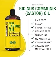 Seven Minerals Pure Cold Pressed Castor Oil 32oz — image 3