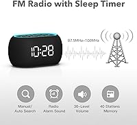 ANJANK AC209F Alarm Clock FM Radio with Bluetooth Speaker — image 3
