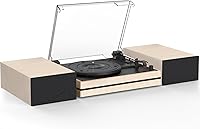 WOCKODER R612 Vinyl Record Player with External Speakers — image 1