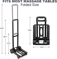 Masajeo Portable Massage Table Cart with Wheels — image 3