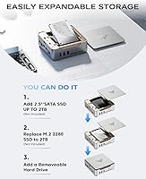 KAMRUI GK3Plus Mini PC, 16GB RAM, 512GB SSD — image 4