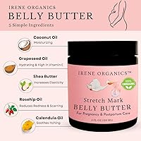 Irene Organics Organic Belly Butter for Pregnancy Stretch Mark Prevention 4oz — image 4
