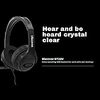 Discover D722U Noise Reducing USB Wired Headset — image 2