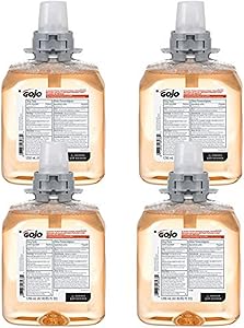 GOJO Luxury Foam Antibacterial Handwash, Fresh Fruit Fragrance, 1250 mL Refill (Pack of 4) Review
