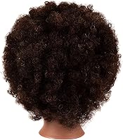 African Mannequin Head with 100% Human Hair, 9 Inch Curly — image 4