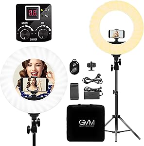 GVM GV14 14-inch Bi-Color LED Ring Light Kit Review