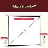 Pyle 84″ Motorized Projector Screen — image 2