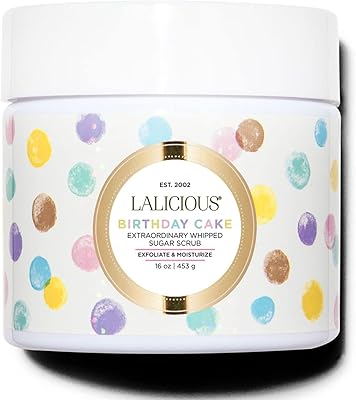 LaLicious Birthday Cake Whipped Sugar Scrub 16oz