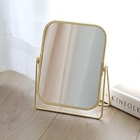 LONGSHENG Gold Tabletop Makeup Mirror — image 3