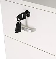 BarberPub Locking Wall Mount Hair Styling Station (White) — image 6