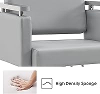 BarberPub Classic Hydraulic Barber Chair 8808 - Grey — image 4