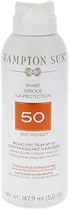 Hampton Sun SPF 50 Continuous Mist Sunscreen, 5 oz Review