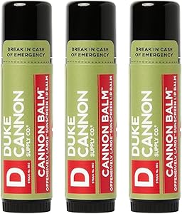 Duke Cannon Cannon Balm Tactical Lip Balm 3-Pack SPF 15 Fresh Mint 0.56oz Review
