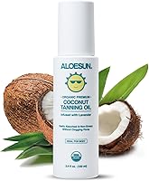 ALOESUN Organic Coconut Tanning Oil Spray 3.4 Oz — image 1