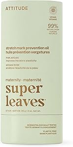 ATTITUDE Plastic-Free Pregnancy Stretch Mark Prevention Oil, Pink Argan, 3oz Review