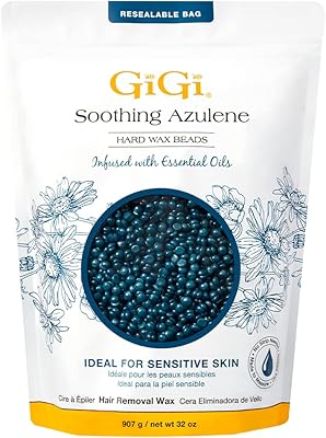 GiGi Soothing Azulene Hard Wax Beads, 32 oz