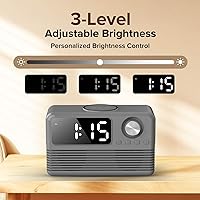 FlyShow 15W Fast Wireless Charger with Bluetooth Speaker and Alarm Clock — image 6