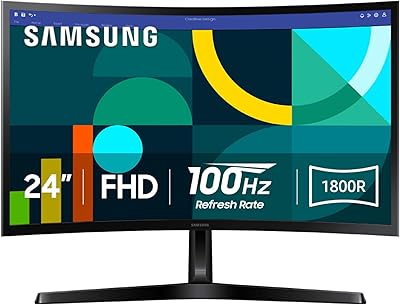 Samsung 24″ Essential S3 Curved Monitor