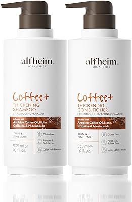 Alfheim Caffeine Shampoo & Conditioner Set 18oz