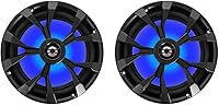 Rockville RKL80MB 8-Inch 900 Watt 2-Way Marine Boat Speakers with LED Lights — image 2