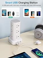UWIWUTEI Power Strip with Wireless Charger 17-in-1 — image 5
