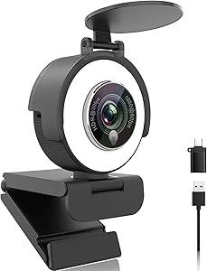 Angetube 967Pro 1080p Webcam with Ring Light Review