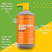 Alaffia EveryDay Shea Body Wash Unscented 32oz (2-Pack) — image 4