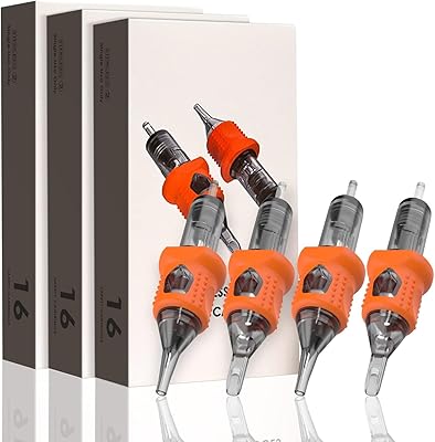 INKin 80Pcs Soft Silicone Tattoo Cartridge Needles Kit