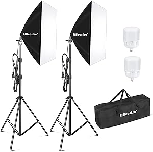 UBeesize Softbox Photography Lighting Kit