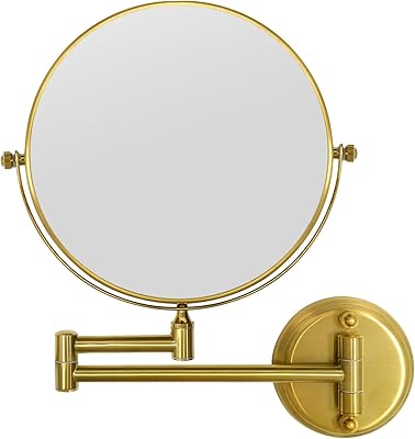 GURUN 8″ Wall Mounted Makeup Mirror with 10X Magnification