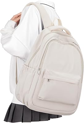 Lightweight School Backpack for Women Men, 24L Capacity