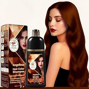 AngeRose Hair Dye Shampoo 3 in 1 Chestnut Brown 400mL Review