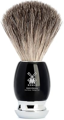 MÜHLE VIVO Black Resin Pure Badger Shaving Brush