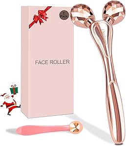 ORCLEENA 3D Face Roller Metal Facial Massager Rose Gold Review